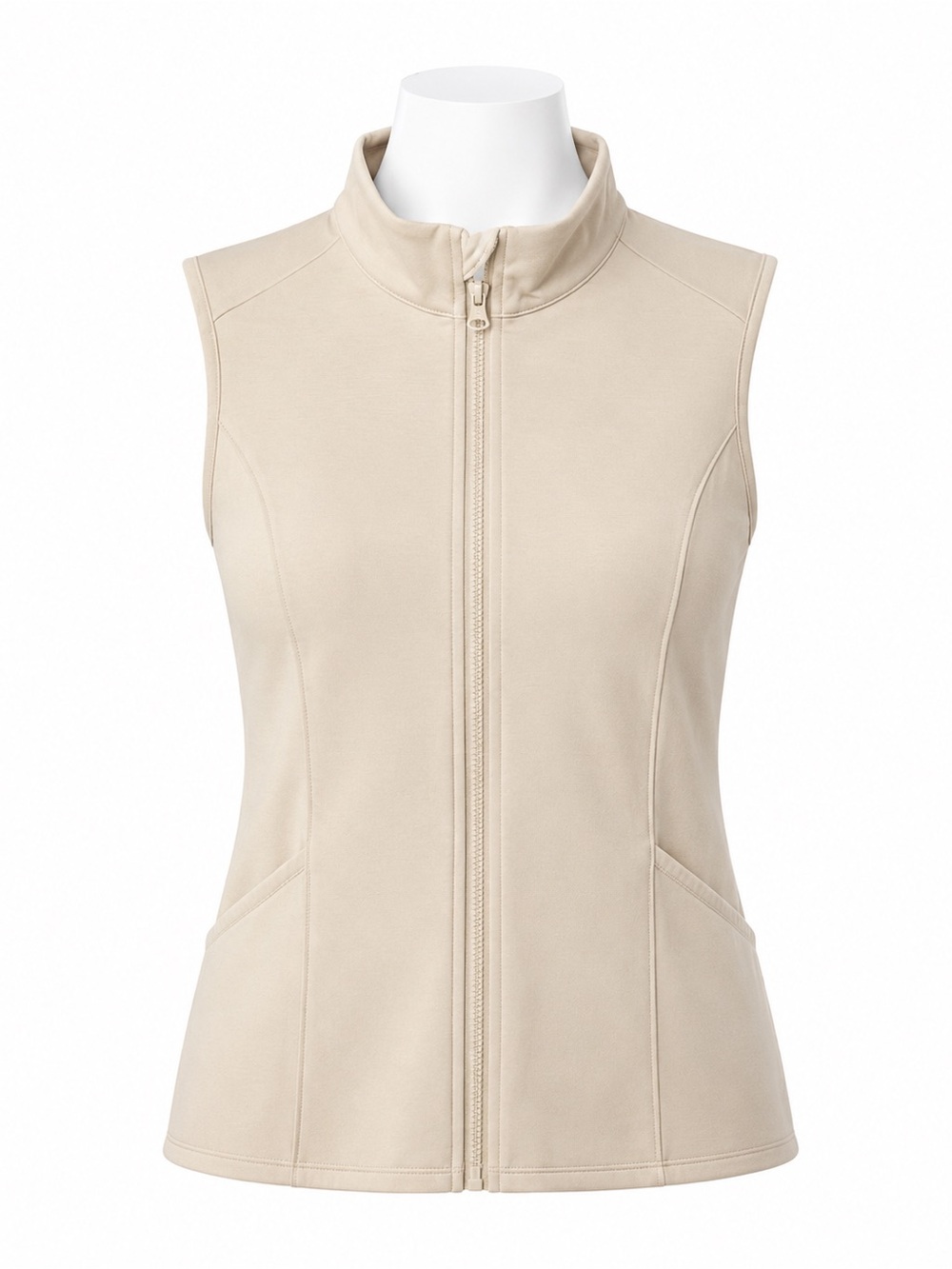 Size S Original Penguin Women’s Midweight Golf Vest Silver Birch Heather NWT